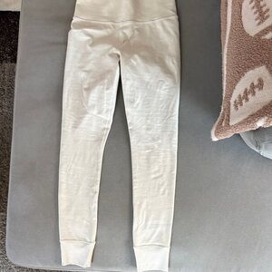 Athleta Cream Leggings